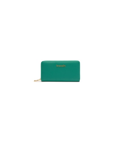 Portafoglio Zip Around Donna Basic Braccialini - Smeraldo