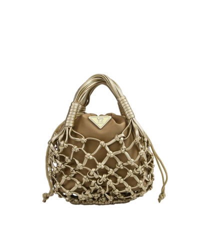 Borsa a Mano con Tracolla Donna Fanny Y Not Milano - Gold