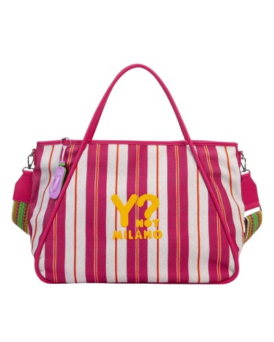 Borsa a Mano con Tracolla Donna Mare Mistral Y Not Milano - Fucsia