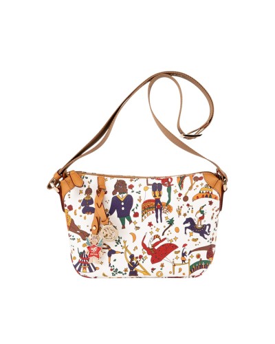 Borsa a Tracolla Donna Magic Circus Piero Guidi - Biscotto 90
