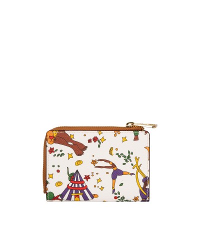 Portafoglio Donna Mini con Bottone e Portamonete Magic Circus Piero Guidi - 98 Bianco