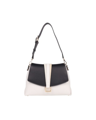 Borsa a Tracolla Donna Alma Cromia - Bia-Nero