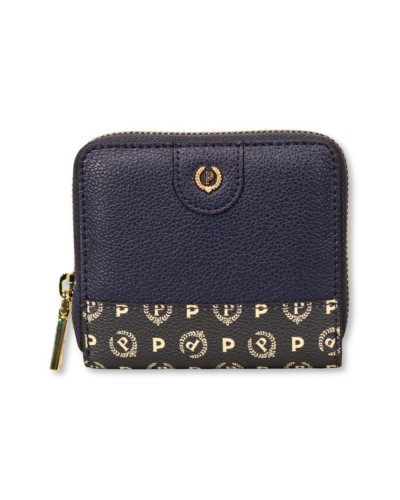 Portafoglio Zip Around Mini Donna Pollini - 75B Navy
