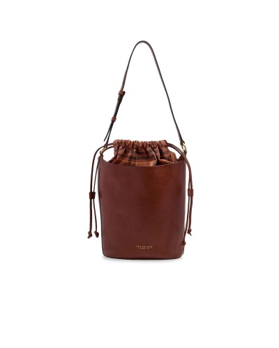 Borsa a Tracolla Donna Bucket Luce Soft The Bridge - Marrone 14
