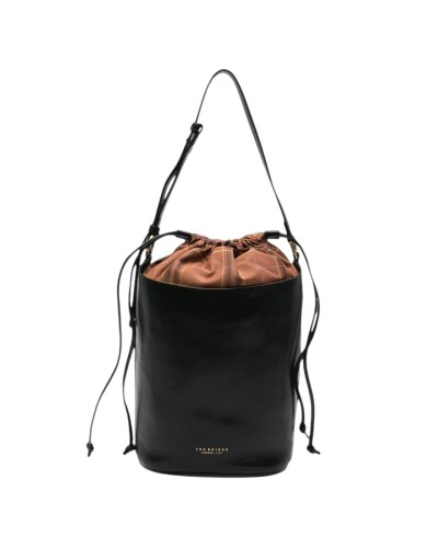 Borsa a Tracolla Donna Bucket Luce Soft The Bridge - Nero 30