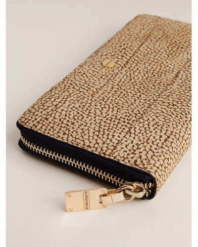 Portafoglio Donna Zip Around Pelle Borbonese