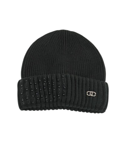 Cappello Donna Beanie con Applicazioni Liu-Jo - Nero 22222
