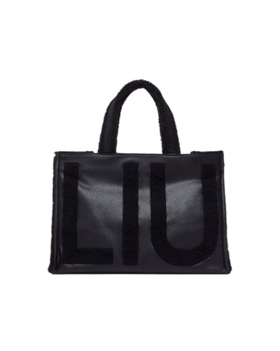 Borsa Shopper con Tracolla Tote L Fke Montone Liu-Jo