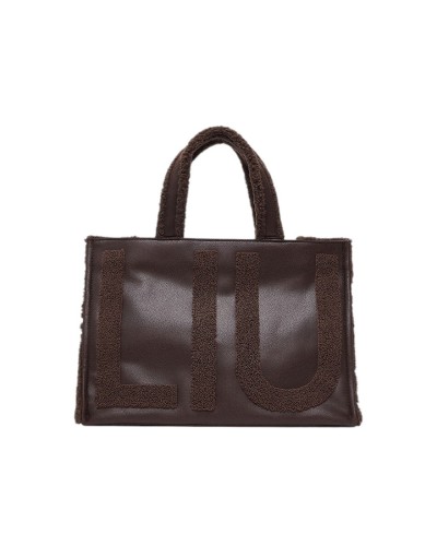 Borsa Shopper con Tracolla Tote L Fake Montone Liu-Jo - T.Moro 00533