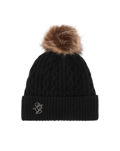 Cappello Donna Beanie Trecce Pon Pon Liu Jo - 22222 Nero
