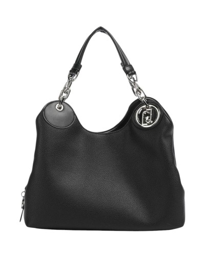Borsa Shopper Donna Faiza M Liu Jo - D6299 Nero-Steel