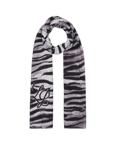 Stola Fur Mix Animalier Donna Liu Jo - 22222 Nero
