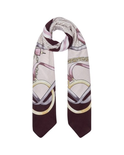 Foulard Metalware Logo Liu Jo - 91718 Red Aubergin