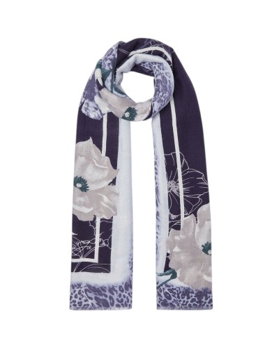 Stola Flower Macula Donna Liu Jo - 90013 Midnight