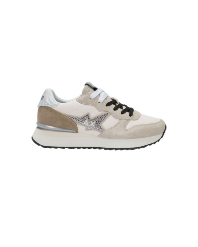 Scarpa Sneakers Donna Stargirl Strass Logo Sun 68 - 31 Bianco Panna