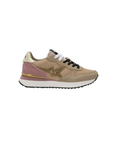 Scarpa Sneakers Donna Stargirl Strass Logo Sun 68 - 77 Beige Scuro