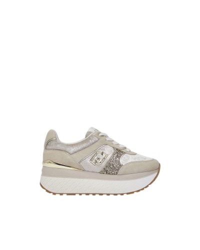 Scarpa Sneakers Donna Maxi Wonder Plus 02 Liu Jo - S3988 Milk-Rope