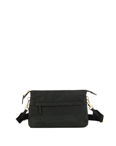 Borsa a Tracolla Donna B-Club Borbonese - Dark Black Y66