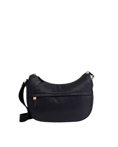 Borsa a Tracolla Donna Luna Middle B-Club Borbonese - Dark Black Y66