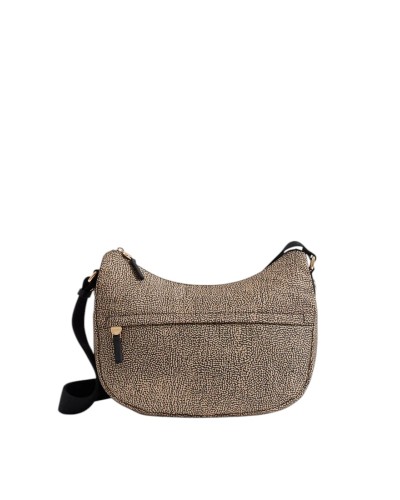 Borsa a Tracolla Donna Luna Middle B-Club Borbonese - OP Nat-Black X11