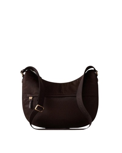 Borsa a Tracolla Donna Luna Medium B-Club Borbonese - Cioccolato 219