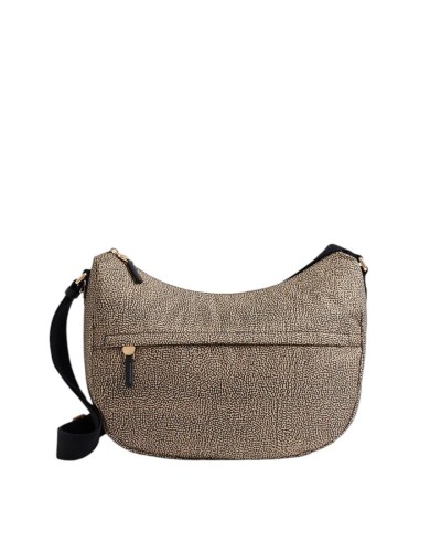 Borsa a Tracolla Donna Luna Medium B-Club Borbonese - OP Nat-Black X11