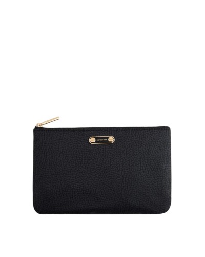 Busta Piatta con Tasche Donna B-Club Borbonese - Dark Black Y66