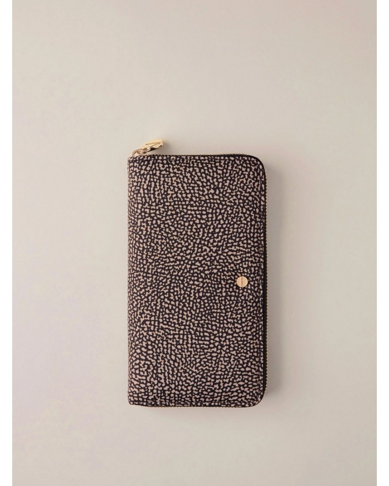 Portafoglio Donna Zip Around Nylon OP Borbonese