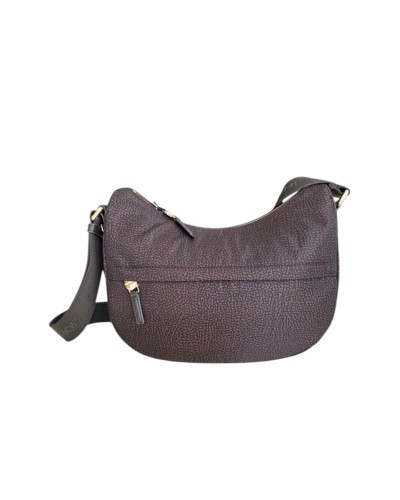 Borsa a Tracolla Donna Luna Small B-Club Borbonese - Cioccolato 219