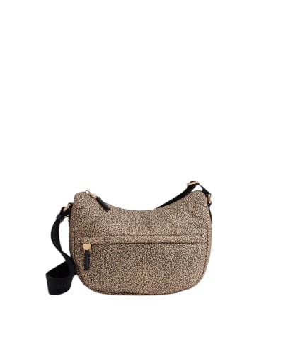 Borsa a Tracolla Donna Luna Small B-Club Borbonese - OP Nat-Black X11