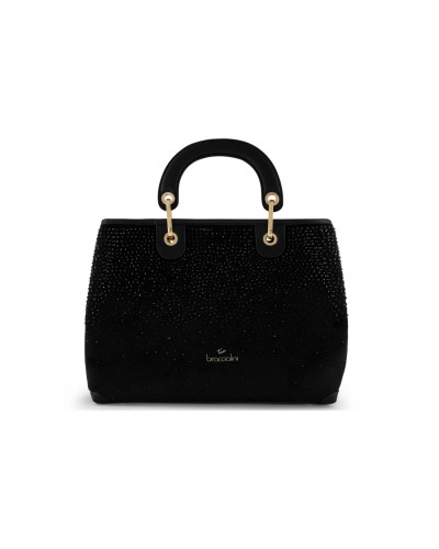 Borsa a Mano con Tracolla Donna Beth Strass Braccialini - Nero 100