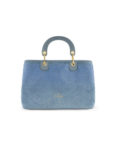 Borsa a Mano con Tracolla Donna Beth Strass Braccialini - Polvere 150