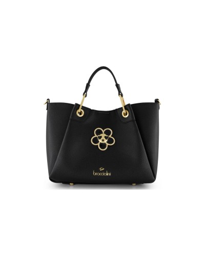 Borsa a Mano con Tracolla Donne Amy Bijoux Braccialini - Nero 100