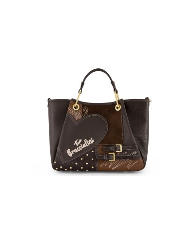 Borsa a Mano con Tracolla Donna Amy Patchwork Braccialini