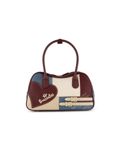 Borsa a Mano con Tracolla Donna Amy Patchwork Braccialini - Multi 801