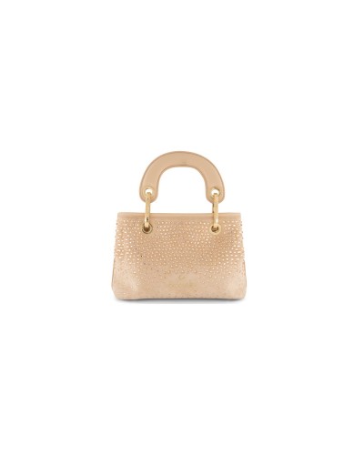 Borsa a Mano con Tracolla Donna Beth Strass Braccialini - Cipria 439
