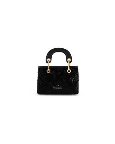 Borsa a Mano con Tracolla Donna Beth Strass Braccialini - Nero 100