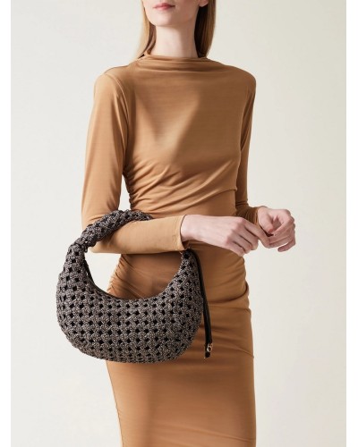 Borsa Donna Hobo Mini Borbonese