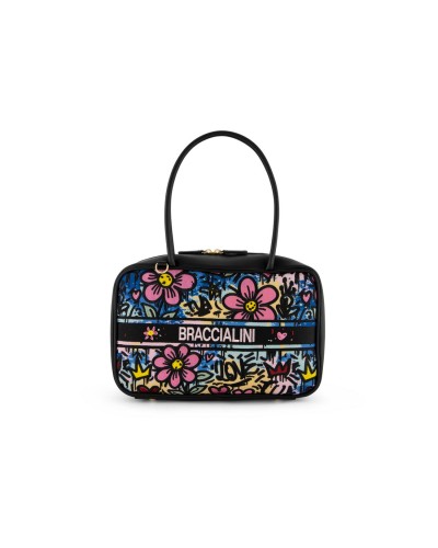 Borsa a Mano con Tracolla Jacquard Braccialini