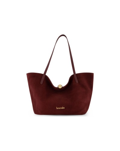 Borsa Shopper Donna Ariel Suede Braccialini - Vinaccia 406