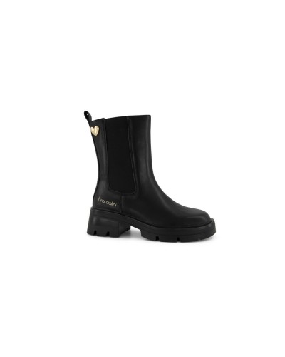 Scarpa Tronchetto Donna Rock Braccialini - Nero