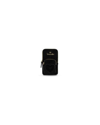 Borsa a Tracolla Portacellulare Donna Beth Matelassè Braccialini - Nero 100
