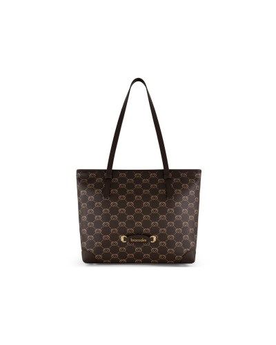 Borsa Shopper Donna Monogram Braccialini - 300 Marrone