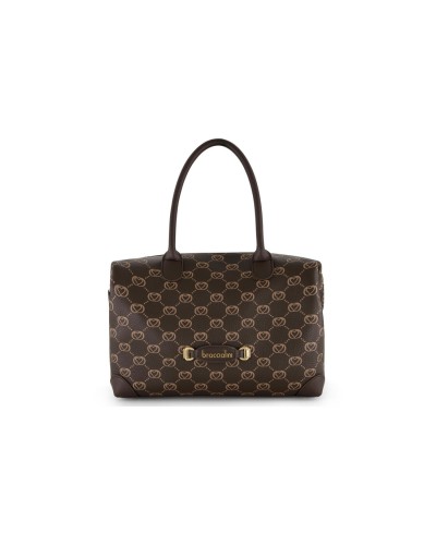 Borsa a Mano Donna con Tracolla Donna Monogram Braccialini - 300 Marrone