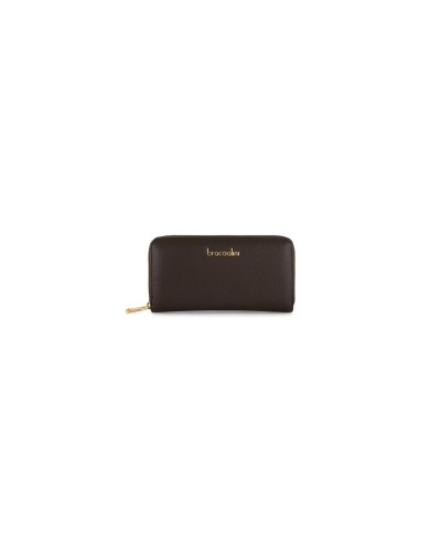 Portafoglio Zip Around Donna Basic Braccialini - Cioccolato 3009