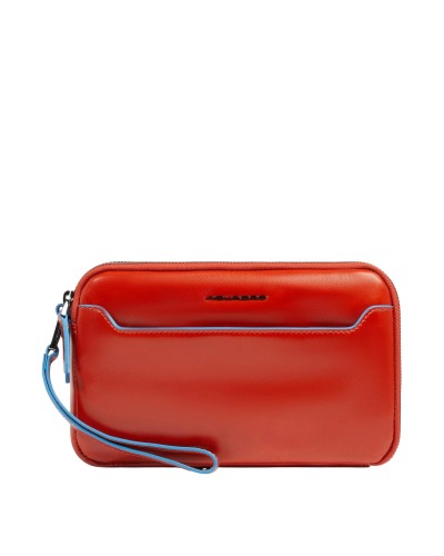 Pochette a Tre Scomparti Uomo Blue Square Piquadro - Cuoio4