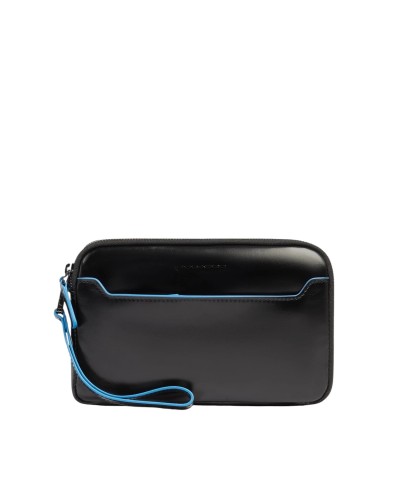 Pochette a Tre Scomparti Uomo Blue Square Piquadro - Nero