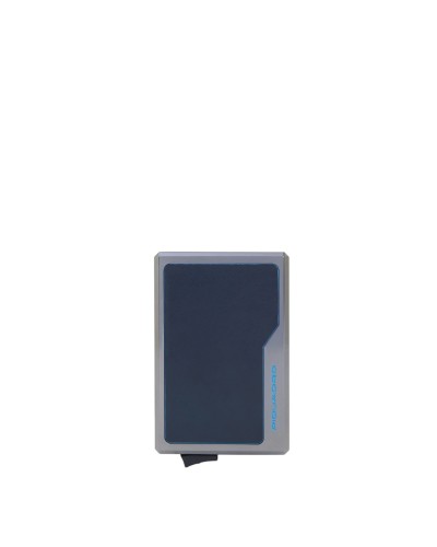 Portacarte Automatico MagSafe Blue Square Piquadro