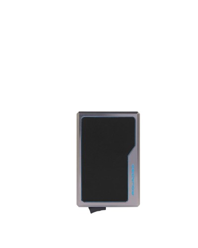 Portacarte Automatico MagSafe Blue Square Piquadro - Nero