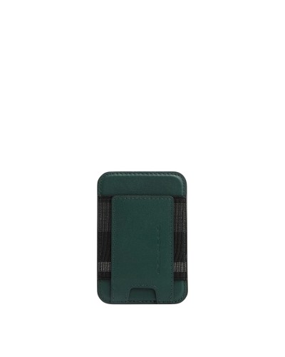 Portacarte di Credito Verticale con Elastico Magsafe Piquadro - Verde